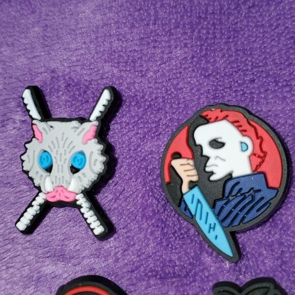 6 Horror Movie Murder Leatherface Jason Michael Myers Crocs‎ Jibbitz Shoe Charms - Picture 2 of 4